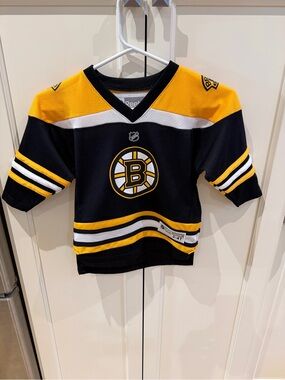 Reebok 2-4t Boston Bruins Kids Black & Yellow Hockey Jersey